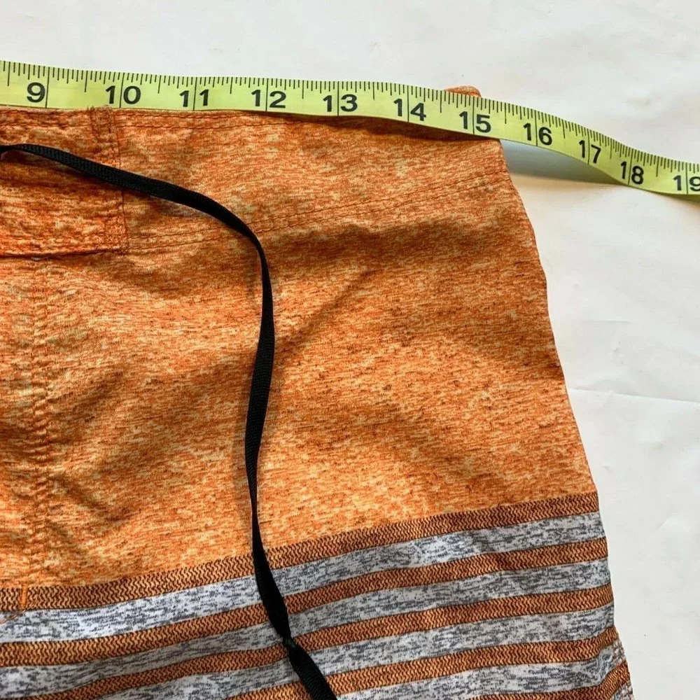 Hurley Board Shorts Swim Trunks Mens 30x9 Striped‎ Heather Surfing Beach Summer
